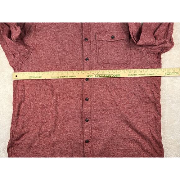 Duluth Trading Mens Free Swinging Twist Shirt 2XL Tall Red Relaxed Fit - Picture 4 of 7